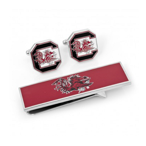 South Carolina Gamecocks Cufflinks and Money Clip Gift Set